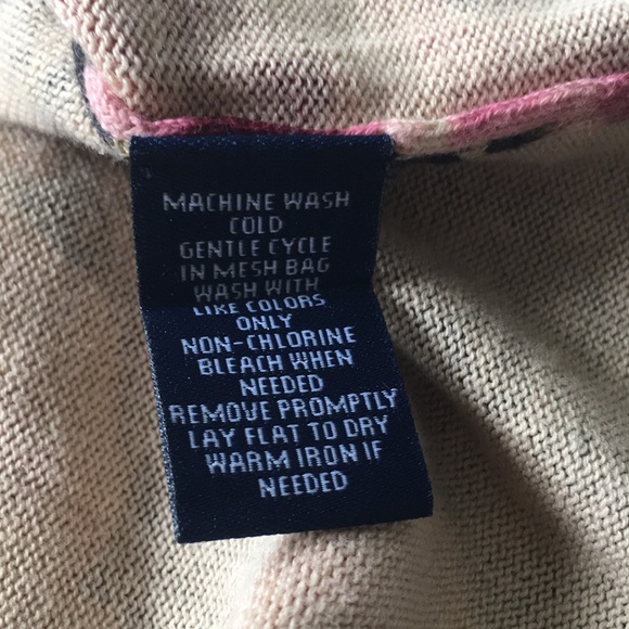 CHAPS 3X Cotton Rose Pattern Sweater with Embellished Neckline🌹 - Picture 5 of 9